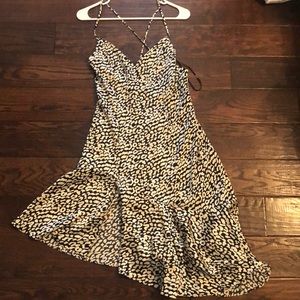 NWT forever 21 satin cheetah dress